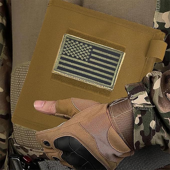 Tactical Map Case, Military-Grade Army Gear for Land Navigation Kit Outdoors or Hiking, Map Pouch Holder Army Protector Foldable Storage Bag, 13 x 10, Tan