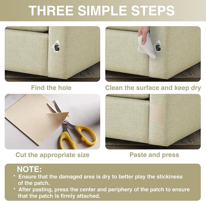 Gheeidau Canvas Repair Tape 4×70 Inch Waterproof Self-Adhesive Fabric Repair Patch for Repairing Boat Covers,Tents,Patio Umbrellas,Car Seats,Luggage,Sofas.(Light Beige)