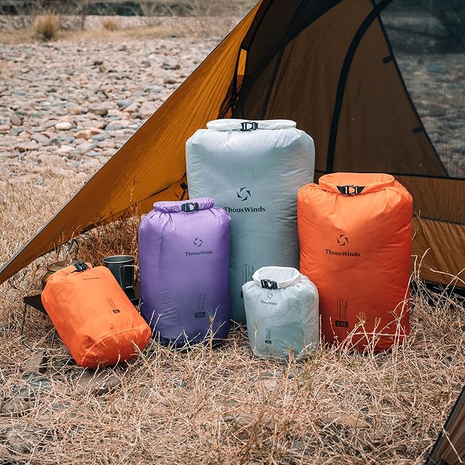 Thous Winds Ultralight Dry Bag, (3L,6L,12L,24L,36L) Waterproof Storage Sacks for Organization, Backpacking, Travel, Boating, Gear Protection
