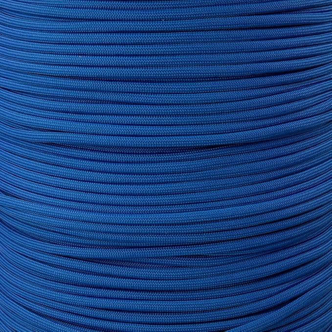 Paracord Planet Solid Color 550lb Paracord – 7 Strand Type III Nylon Cord for Indoor and Outdoor Tasks – Cobalt Blue (100 ft)