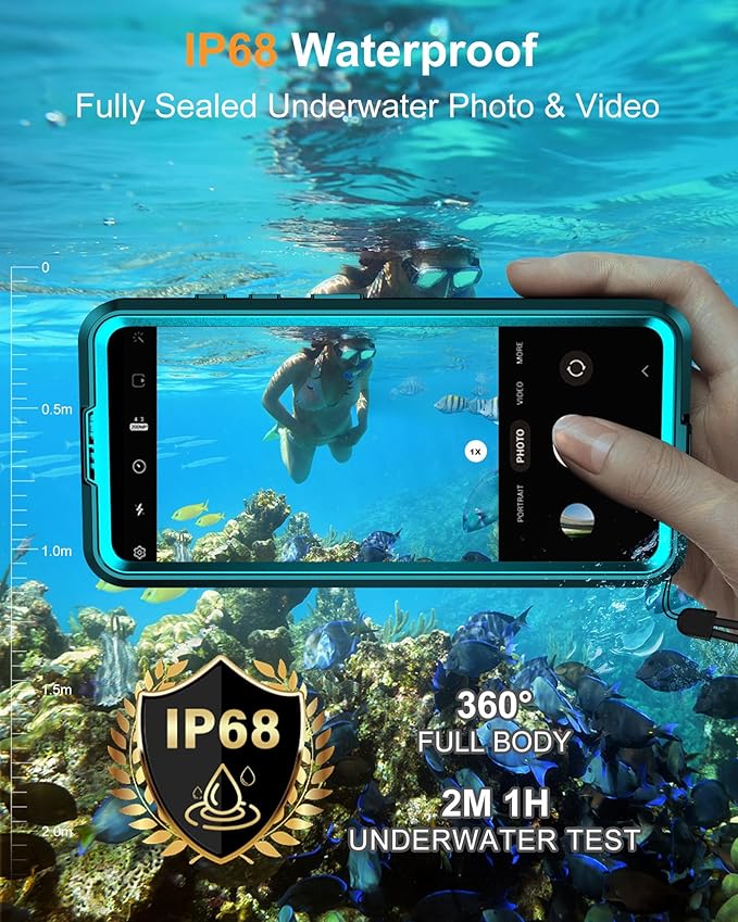 for Samsung Galaxy S26 Waterproof Case, [Fit for Magsafe] [IP68 Water Proof] [Built-in Screen Protector], Magnetic Heavy Duty Military Grade Rugged Phone Case for S 26 6.3", Teal