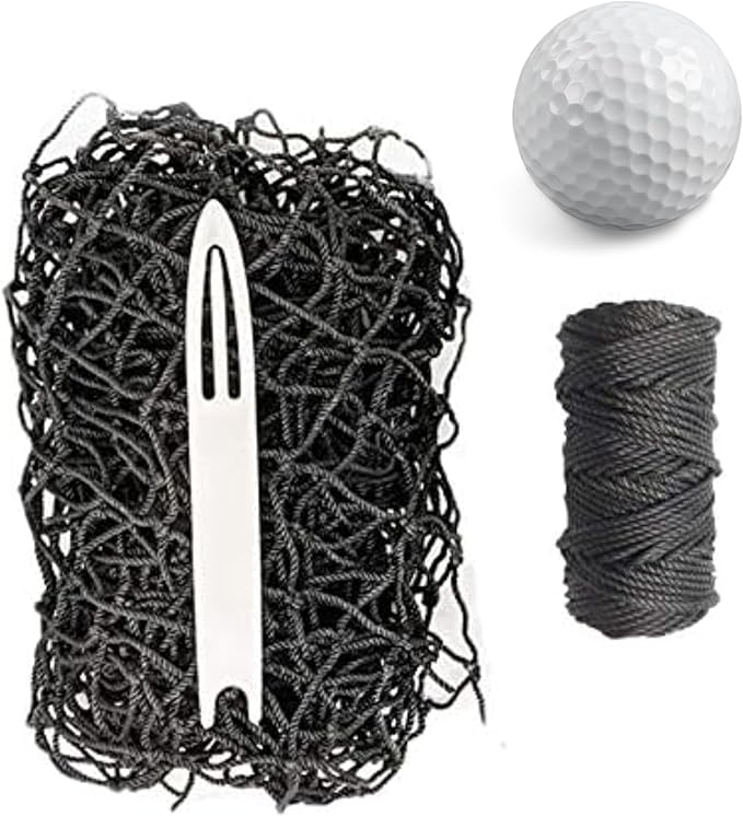 JFN Netting Repair Kit for #18 Nylon 3/4", Black Golf Net