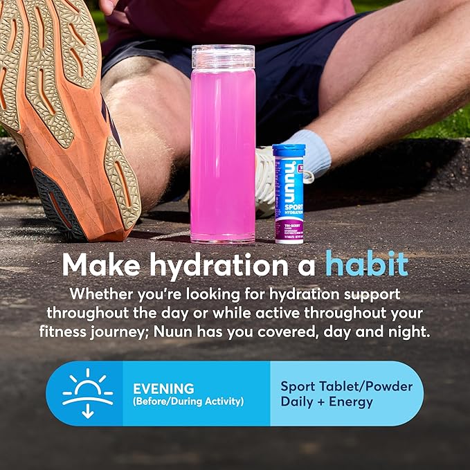 Nuun Sport Electrolyte Powder Packets with Magnesium, Calcium, Potassium, Chloride, and Sodium, Hydration Packets for On-the-Go, All Out Orange Flavor, Gluten Free & Vegan, 16 Single Servings