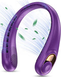 KIDEE Portable Neck Fan, Hands Free Bladeless Fan Rechargeable, 4000mAh Battery Operated USB Wearable Personal Fan, Upgraded Air Volume, 3 Speeds