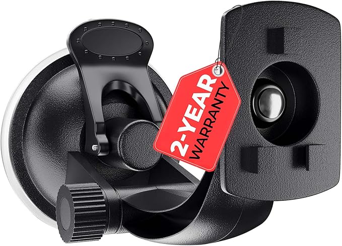 Crossery Strong Suction Cup Mount for Rand McNally GPS TND 740, 750, TND Tablet 85 and OverDryve 7 & 8 Pro Devices - Windshield and Dashboard Rand McNally Secure GPS Mounting Solution for Trucks
