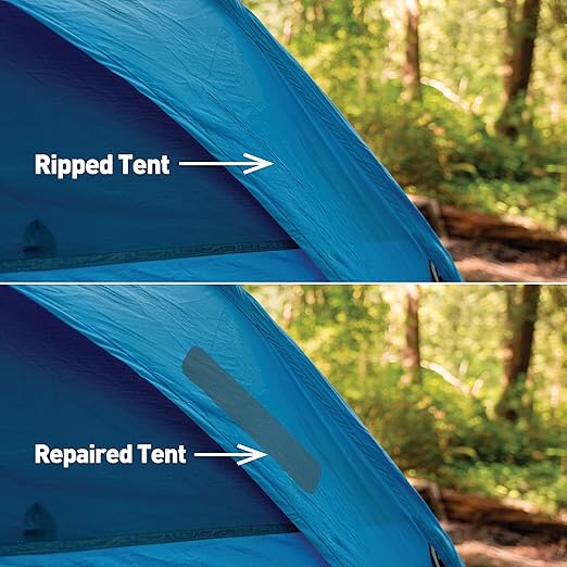 GEAR AID Tenacious Tape 3” x 20” Micro-Ripstop Fabric Gear Repair Tape, Fix Holes and Rips in Puffy Jackets, Rain Gear, Tents, Sleeping Bags and Outdoor Equipment, Orange, 2 Rolls