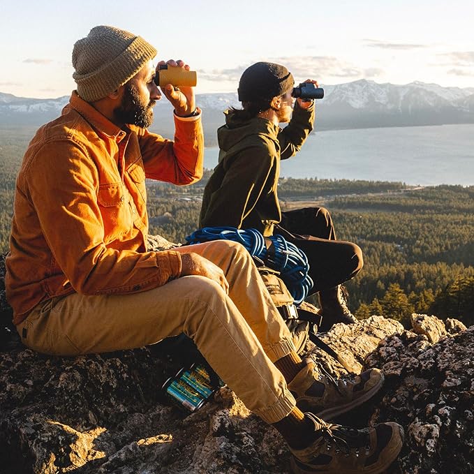 Nocs Provisions Zoom Tube 8x32 Monocular, 8X Magnification Telescope, Bak4 Prism, Wide Field of View for Bird Watching, Backpacking & Wildlife Viewing - Indigo Blue II