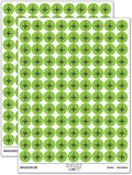 Compass Rose Nautical Star Navigation Map 200+ Round Stickers - Gloss Finish - 0.50" Size - Light Green