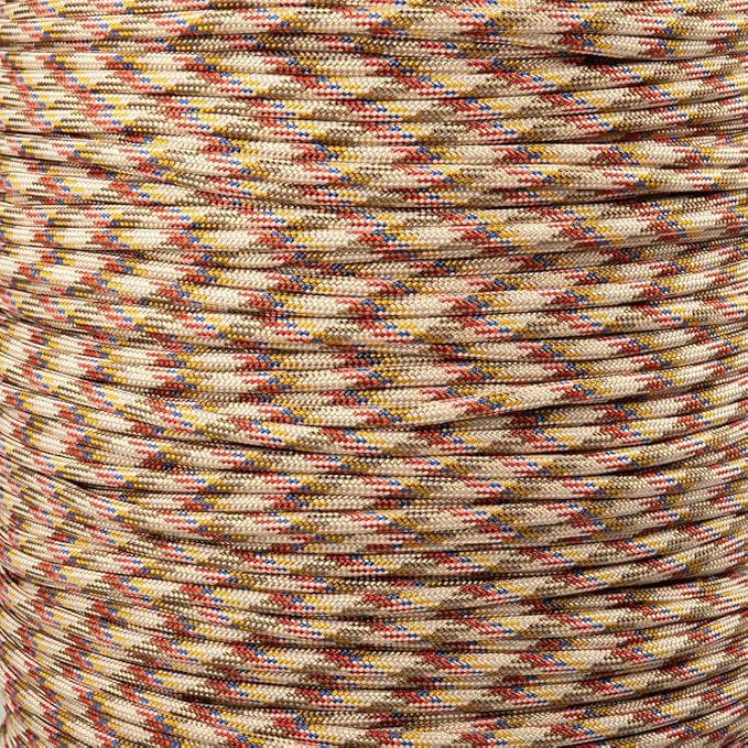 Paracord Planet 550 Camping Collection – Type III Paracord for Outdoor Enthusiasts - '70s Retro Camper 10 Feet