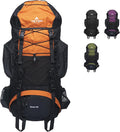Teton 55L Scout Internal Frame Backpack for Hiking, Camping, Backpacking, Travel, Rain Cover Included, Burnt Orange