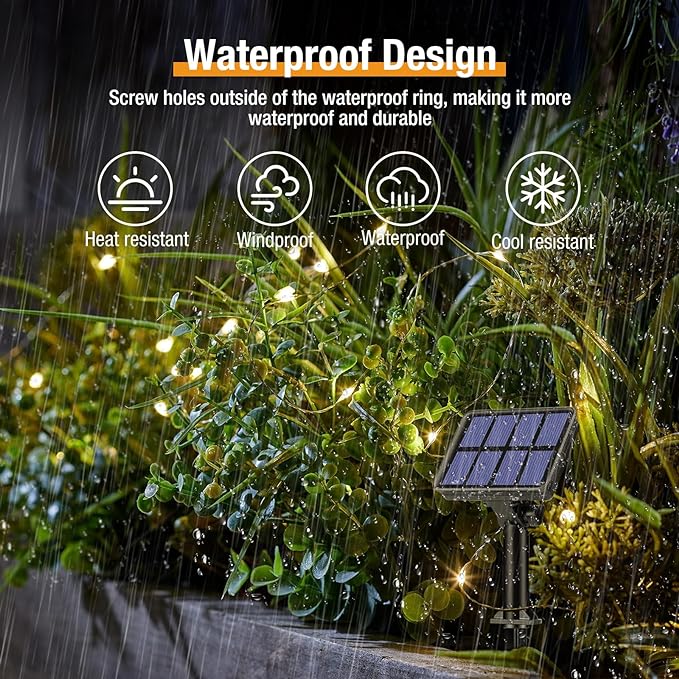 12 Pack Solar String Lights Outdoor, Total 960LED 396FT Solar Fairy Twinkle Lights Outdoor Waterproof 8 Modes Copper Wire Solar Lights for Outside Garden Patio Tree Christmas Wedding Party Decor