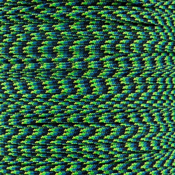 Paracord Planet 325 Paracord – 3 mm Type II Nylon Parachute Cord with 3 Inner Strands (Aquatica, 1000 ft)