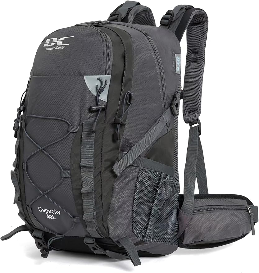 Diamond Candy Waterproof Hiking Backpack for Men and Women, Lightweight Day Pack for Travel Camping | Waterproof, Lightweight, for Travel Camping