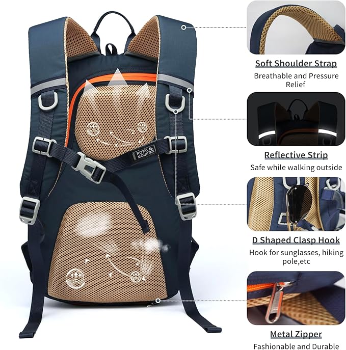 Hiking Backpack 30L Foldable Travel Daypack For Women Men,Camping Daypack Backpacks Lightweight,Durable Hiking Backpack Fit For Hiking,Daily Commuting,Short Trips.(With Rain-cover)