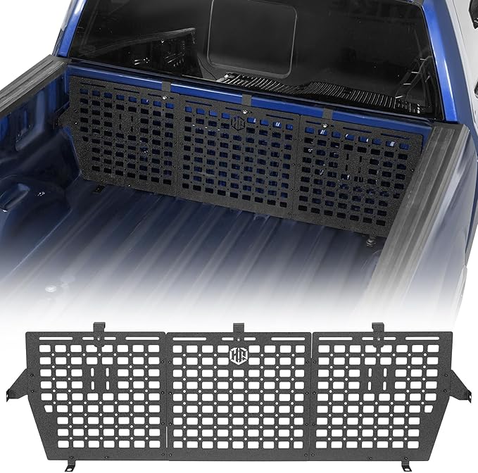 Hooke Road F150 Front Truck Bed MOLLE Panel System Cargo Rack for 2015-2026 Ford F-150 5.5FT Pickup, Modular Bed Storage for Gear Organization & Overlanding, No-Drill Bolt-On