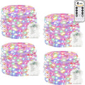 4Pack 80Ft 240LED Fairy Lights Battery Operated with Remote, Waterproof String Lights with Timer for Indoor & Outdoor, Twinkle Lights Battery Powered for Bedroom Christmas Decorations (Multicolor)