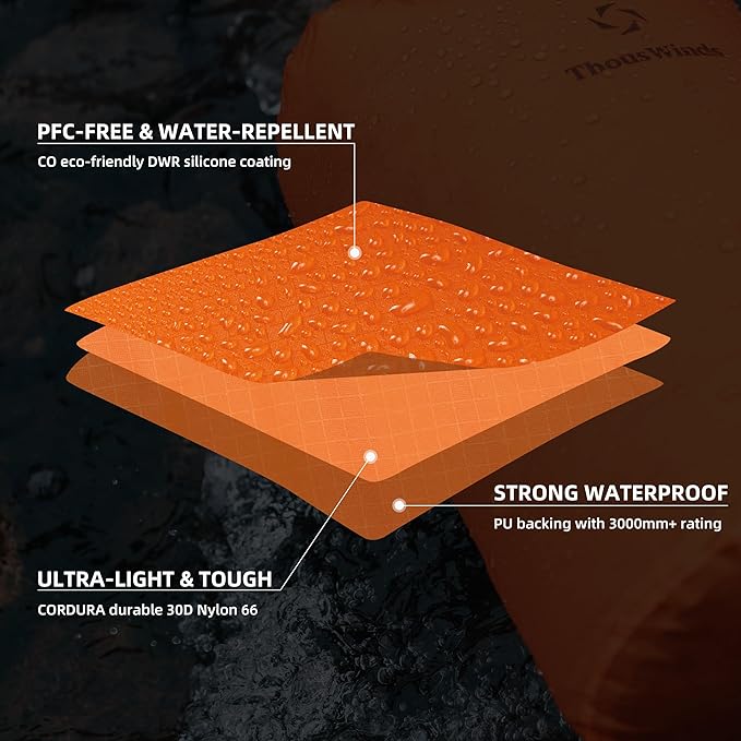 Thous Winds Waterproof Dry Bag, 30D Lightweight Dry Storage, 12L/24L/36L Roll Top Floating Sack for Outdoor, Camping, Kayaking, Beach, Water Sports