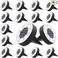 Joomer Solar Ground Lights, 16 Pack 8 LED Solar Lights Outdoor IP68 Waterproof Disc Light In-Ground Landscape Lighting Outdoor for Patio Pathway Lawn Yard Driveway Walkway (White)