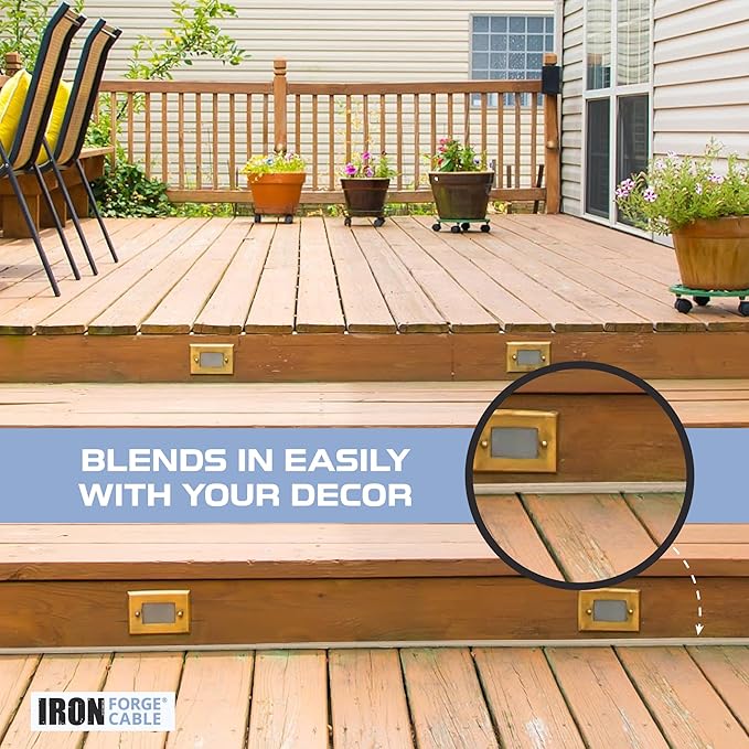 Iron Forge Cable 2 Prong Extension Cord 25 ft - 16 Gauge 13 Amp Heavy Duty Outdoor 2 Prong Power Cord - SJTW - Great for Landscaping, Deck, Outdoor Lights - Tan