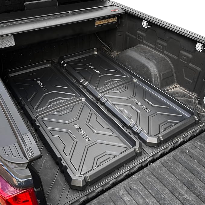 Slide-Out Truck Bed Organizer Tray, Heavy Duty Cargo Storage System with Easy Tailgate Access, Fits 5'7" & Longer Beds, Durable HDPE Material, No Drilling