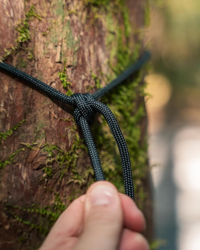 Coghlan’s Paracord 100 ft – Type III 550 Nylon Cord, 7-Strand Core, 550 lb Strength – for Camping, Survival, Outdoor Use – Black