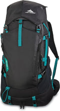 High Sierra Pathway 2.0 Backpack with Hydration Storage Sleeve, for Hiking, Biking, Camping, Traveling, Black, 75L
