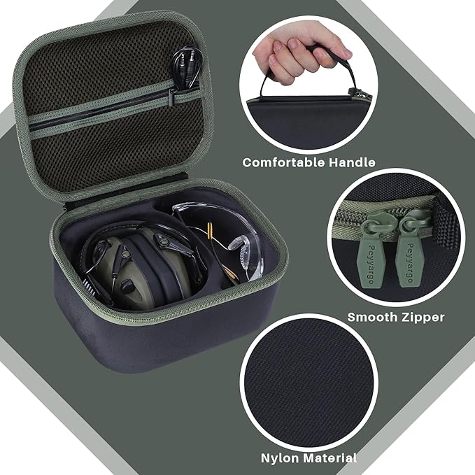 Storage Case Compatible with Walker's Razor Slim Shooting Hearing Protection Electronic Earmuffs