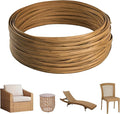 520 Ft Wicker Repair Kit, Plastic Wicker Replacement Material, Faux Rattan Supplies for Patio Furniture Sofa Chair Repair (Light Wood Grain)