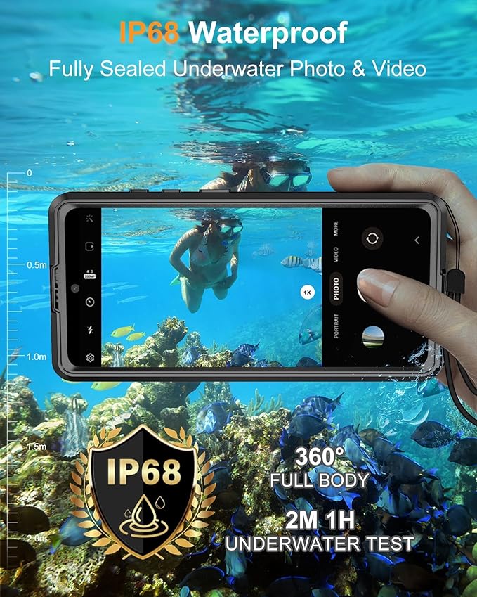 for Samsung Galaxy S26 Ultra Waterproof Case, [Fit for Magsafe] [IP68 Water Proof] [Built-in Screen Protector], Magnetic Heavy Duty Military Grade Rugged Phone Case for S 26 Ultra 6.9", Black