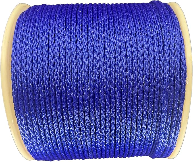 #8(1/4") X 1000' Blue Hollow Braid POLYPRO Rope