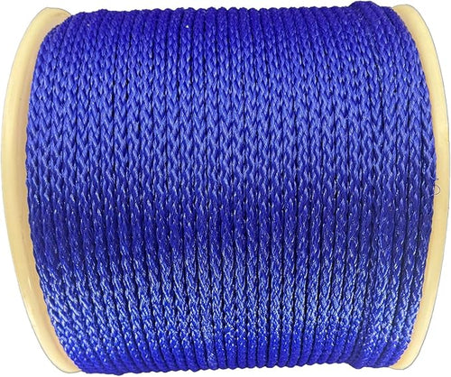 #8(1/4") X 1000' Blue Hollow Braid POLYPRO Rope