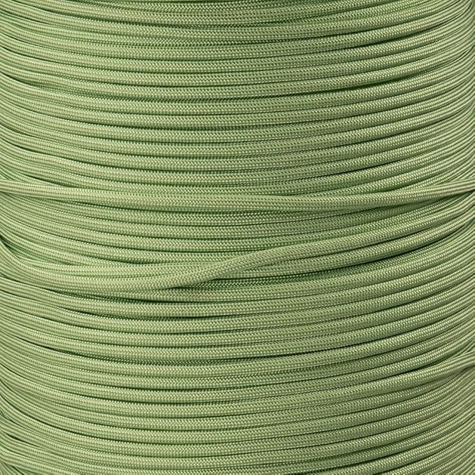Paracord Planet Solid Color 550lb Paracord – 7 Strand Type III Nylon Cord for Indoor and Outdoor Tasks – Matcha Latte (10 ft)