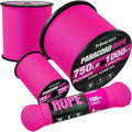 Paracord Rope 750 lb - 500ft 5/32" Parachute Cord 4MM 12-Strand para Cord - Heavy Duty Spool String for Survival,Camping Gear, Survival Bracelet, Clothesline - Rose Pink
