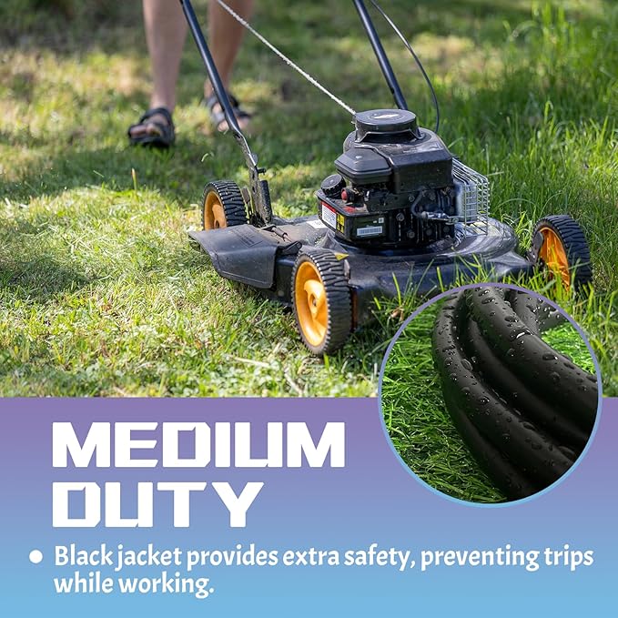 Indoor Outdoor Extension Cord 75 FT, 16/3 SJTW Weatherproof Black Electrical Cords, 10 AMP Heavy Duty 3 Prong Power Cable Great for Garden, Landscaping & Holiday Decorations