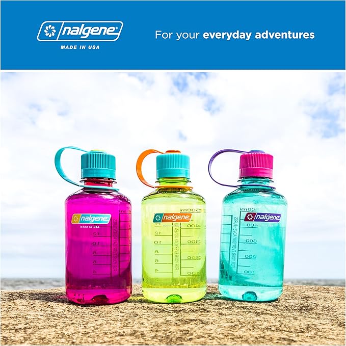 Nalgene 16 oz Narrow Mouth Water Bottle | BPA-Free, Durable & Leak Proof, Lightweight Travel Bottle, Fits in Cupholders, Amethyst