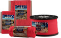 HERCULES 750lb Paracord 4mm 11 Strands Tactical Parachute Cord, 50' 100' 250' 1000' Utility Rope for Camping, Survival, Outdoor Gear (Imperial Red, 100FT)