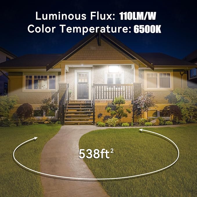 4Pack LED Flood Light Outdoor,250W LED Work Light 26500lmwith 6FT US Plug,IP66 Waterproof Exterior Security Lights,6000K Daylight White Outside Floodlights Slim Design for Playground Yard