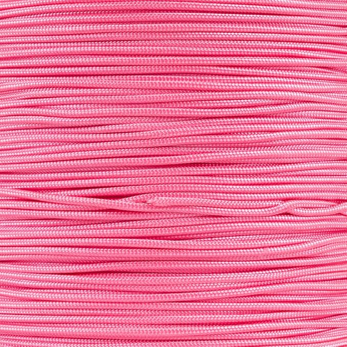 Paracord Planet 325 Paracord – 3 mm Type II Nylon Parachute Cord with 3 Inner Strands (Rose Pink, 100 ft)