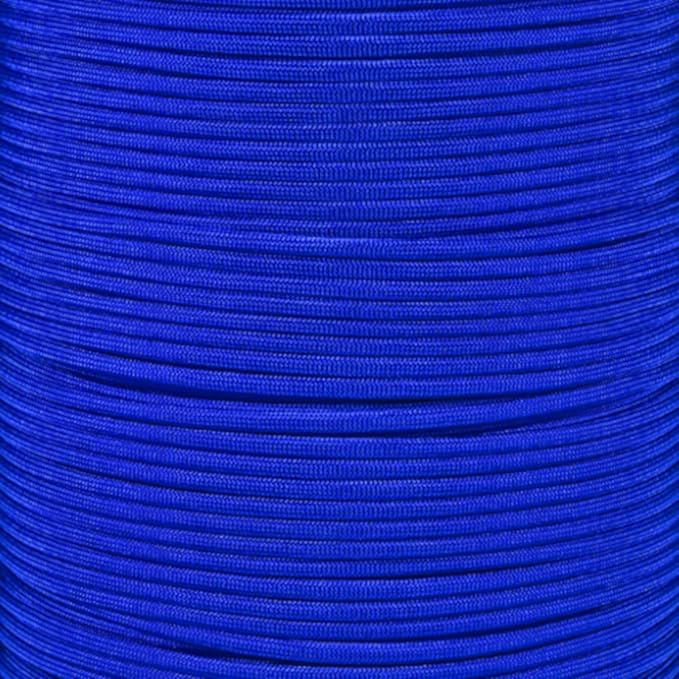 Paracord Planet Solid Color 550lb Paracord – 7 Strand Type III Nylon Cord for Indoor and Outdoor Tasks – Electric Blue (100 ft)