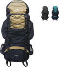 Teton 65L Scout Internal Frame Backpack for Hiking, Camping, Backpacking, Travel, Rain Cover Included, Buck Brown