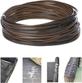 480 Ft Wicker Repair Kit, Plastic Wicker Repair Supplies, Gradient Dark Brown with Visible Mixed Color Stripes, Synthetic Rattan Replacement Material for Patio Furniture Repair