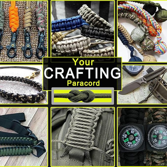 VVAAGG 1000 Paracord Rope 200FT, 4mm Utility Parachute Cord 12 Strand Nylon Rope for Camping, Tent, Clothsline, Outdoor Hiking, Fishing (Army Green, 200FT)