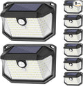 Solar Outdoor Lights, 8-Pack Super Bright 178 LEDs Motion Sensor Wall Light with 270° Wide Angle & 3 Modes, Waterproof Solar Powered Security Light for Patio Garden Garage Front Door