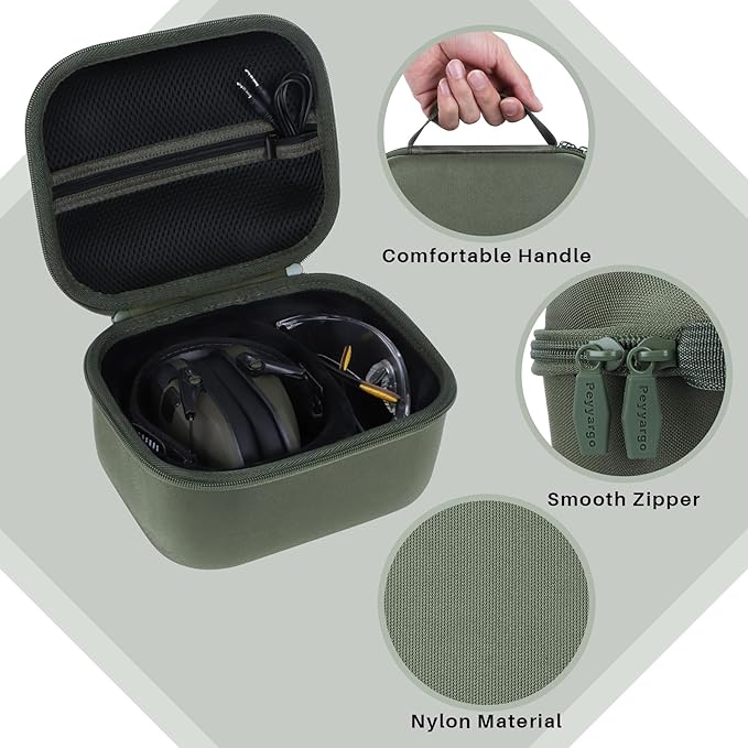 Storage Case Compatible with Walker's Razor Slim Shooting Hearing Protection Electronic Earmuffs