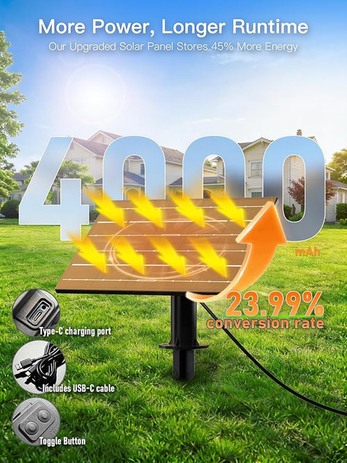 100FT Solar String Lights Outdoor Waterproof, 35+1 LED Solar Powered Lights with Remote Control, 3 Light Modes & Dimmable, USB-C Charging for Patio, Backyard, Garden, Camping