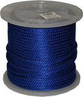 T.W Evans Cordage 98331 3/8-Inch by 300-Feet Solid Braid Propylene Multifilament Derby Rope, Blue