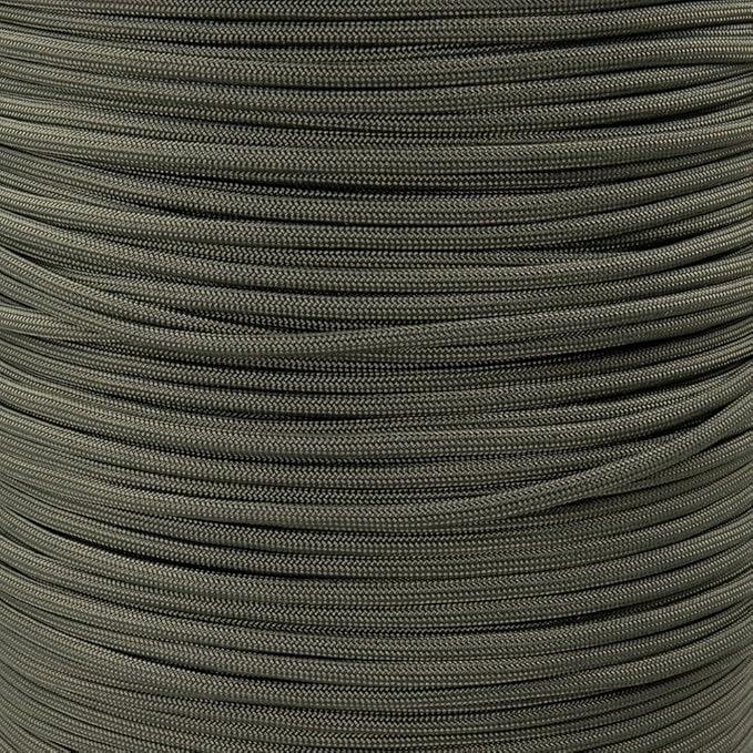 Paracord Planet Solid Color 550lb Paracord – 7 Strand Type III Nylon Cord for Indoor and Outdoor Tasks – Basil (1,000 ft)