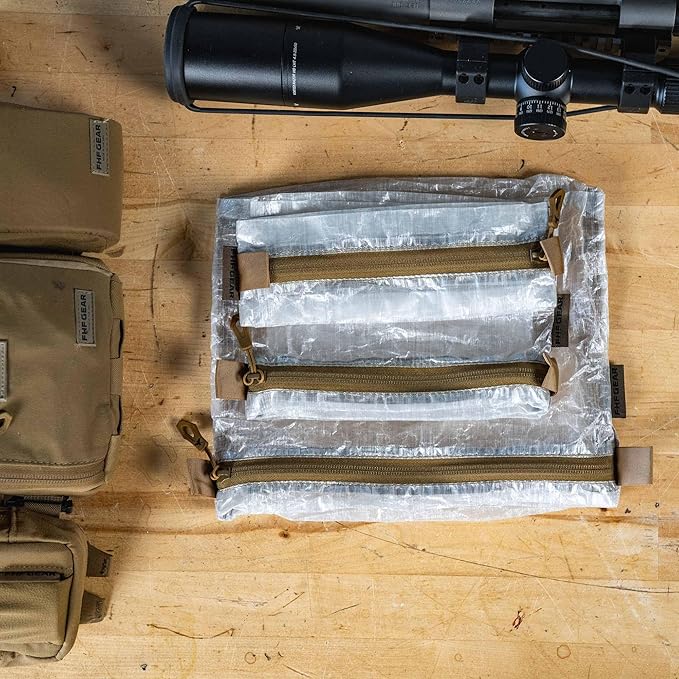 FHF Gear Ultralight Synergy Organizer Bags – Lightweight Hunting and Backpacking Storage System Made with Dyneema Composite Fabric, Large