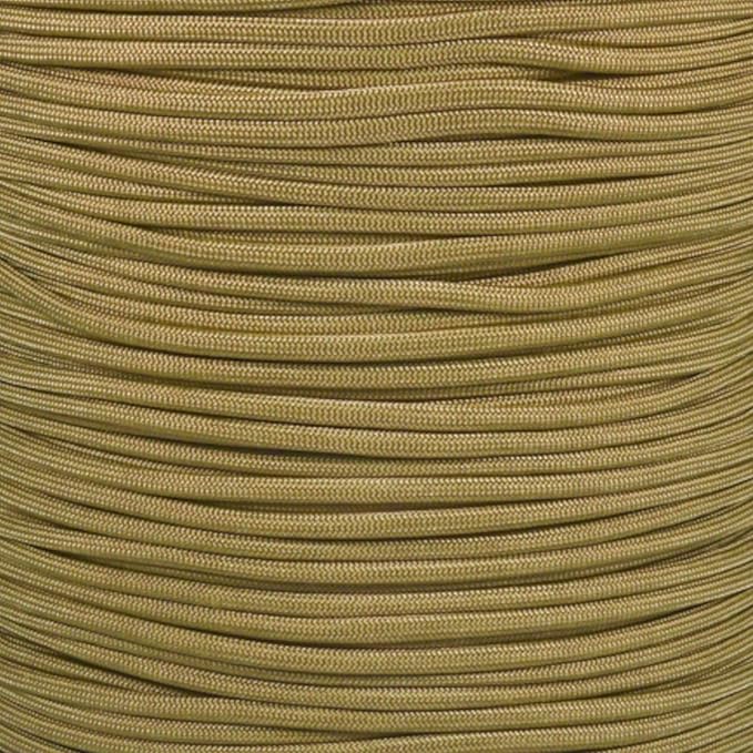 Paracord Planet Solid Color 550lb Paracord – 7 Strand Type III Nylon Cord for Indoor and Outdoor Tasks – Gold (1,000 ft)