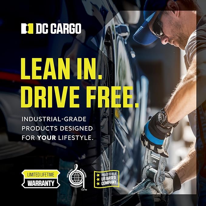 DC Cargo Mall Heavy Duty Hook Hanger E Track Accessories 7.5" Deep (4 Pack) - Garage Wall Mount, Box Truck, Enclosed Trailer, Storage ETrack System - Universal Storage Organizer System for Tools